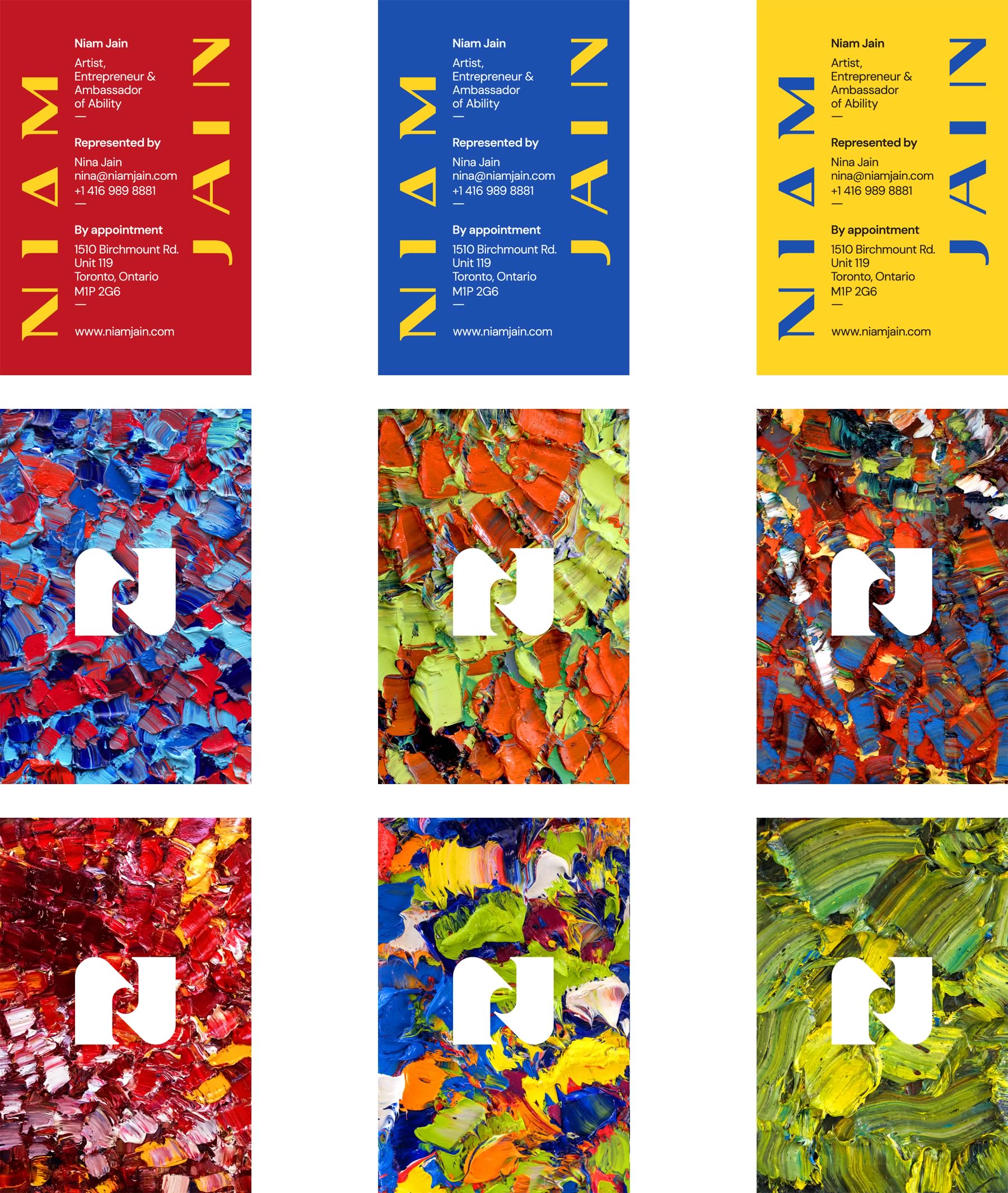 Niam Jain business card system